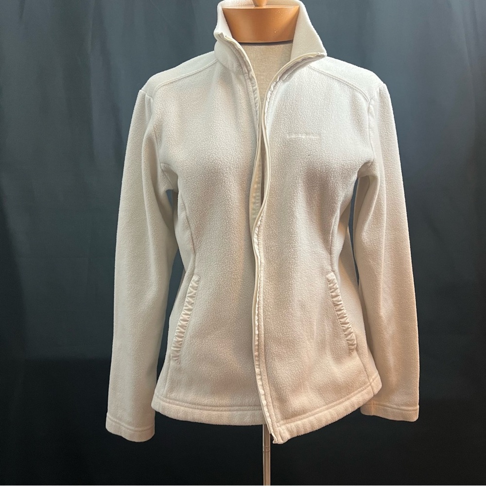 Vintage/Y2K - Patagonia fleece zip up - cream colored size medium